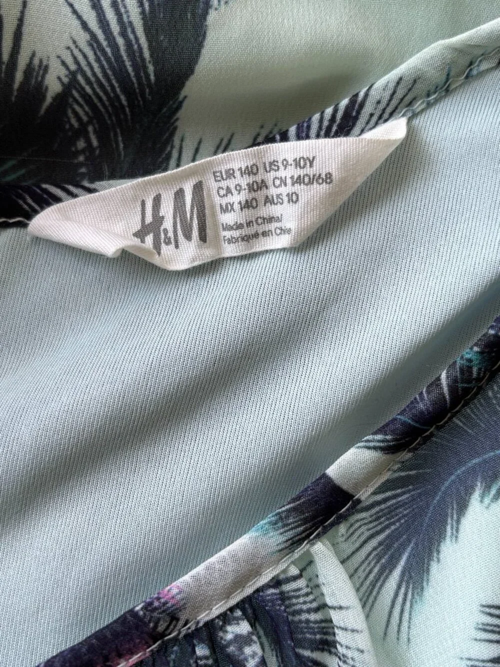 H&M Girls Tropical Dress Size 8-10 EXCELLENT CONDITION